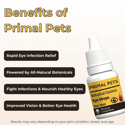 Helps Pets Naturally Fight Eye Infections & Gently Dissolve Tear Stains, Discharge & Redness